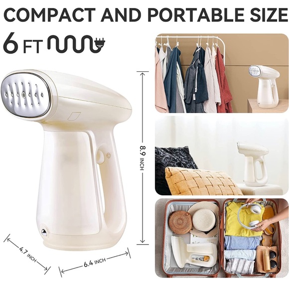 Bear Steamer for Clothes, Handheld Clothes Steamer,1300W Strong Power - Picture 6 of 6